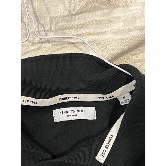 Kenneth Cole Black Polo Golf Shirt Mens M - Picture 3 of 3